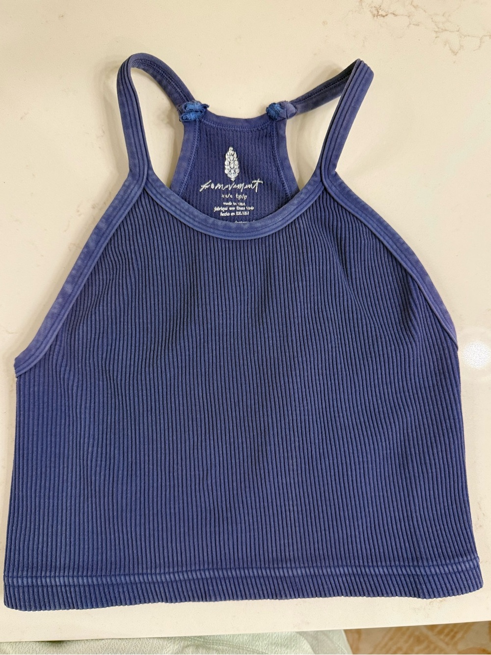 Free People Movement “Happiness Runs” cropped ribbed tank. Size XS/S.